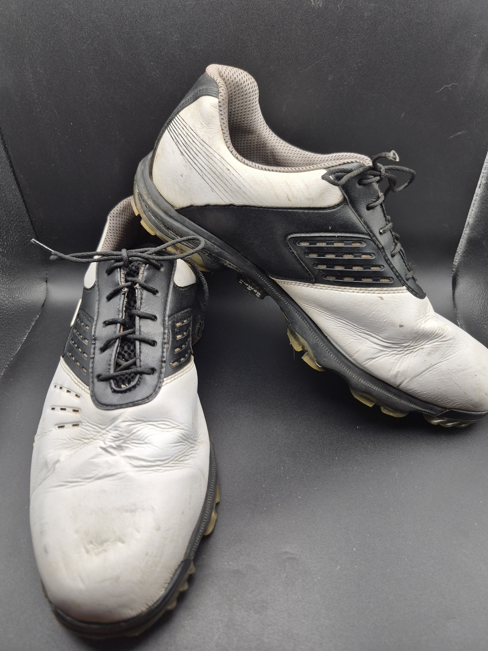 Etonic Stabilizer Men's Golf Shoes in White and Black